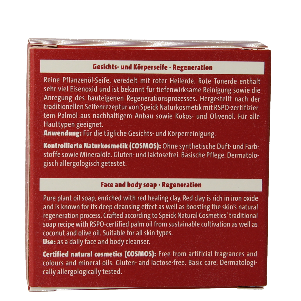 Speick Red soap 100.00 Gram