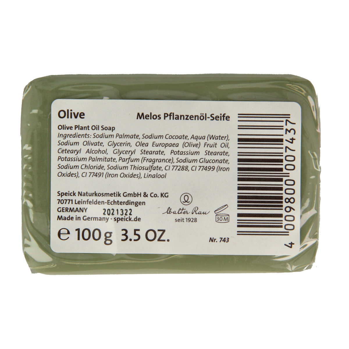 Speick Olijfzeep 100.00 Gram