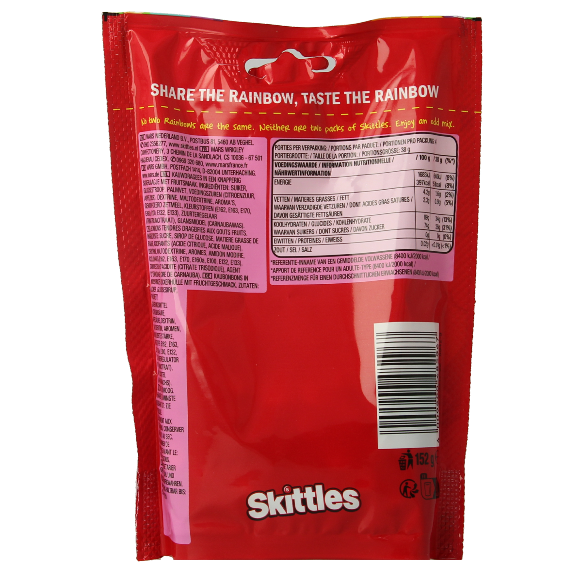Skittles Fruits stazak 152.00 Gram