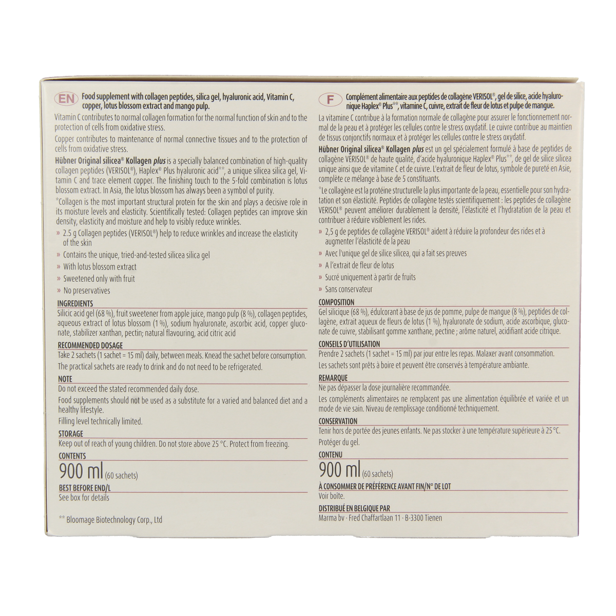 Hubner Original silicea kollagen plus collageen 60.00 Sachets