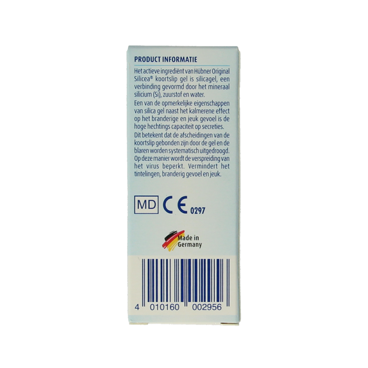 Hubner Silicea koortslip gel 2.00 Gram