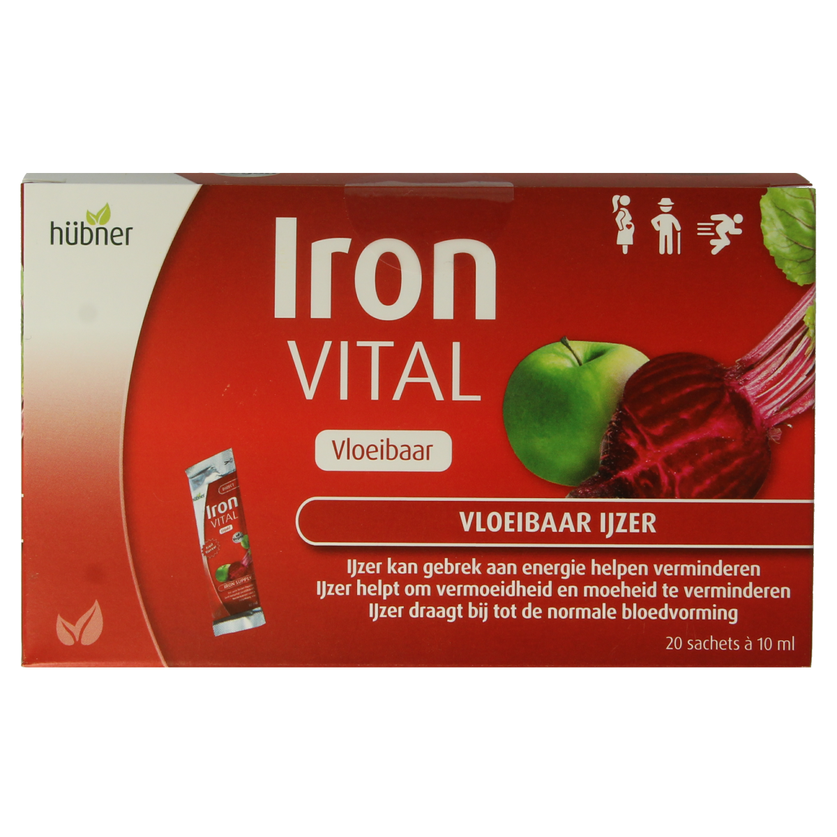 Hubner Iron vital vloeibaar ijzer 20x10ml 20.00 Stuks