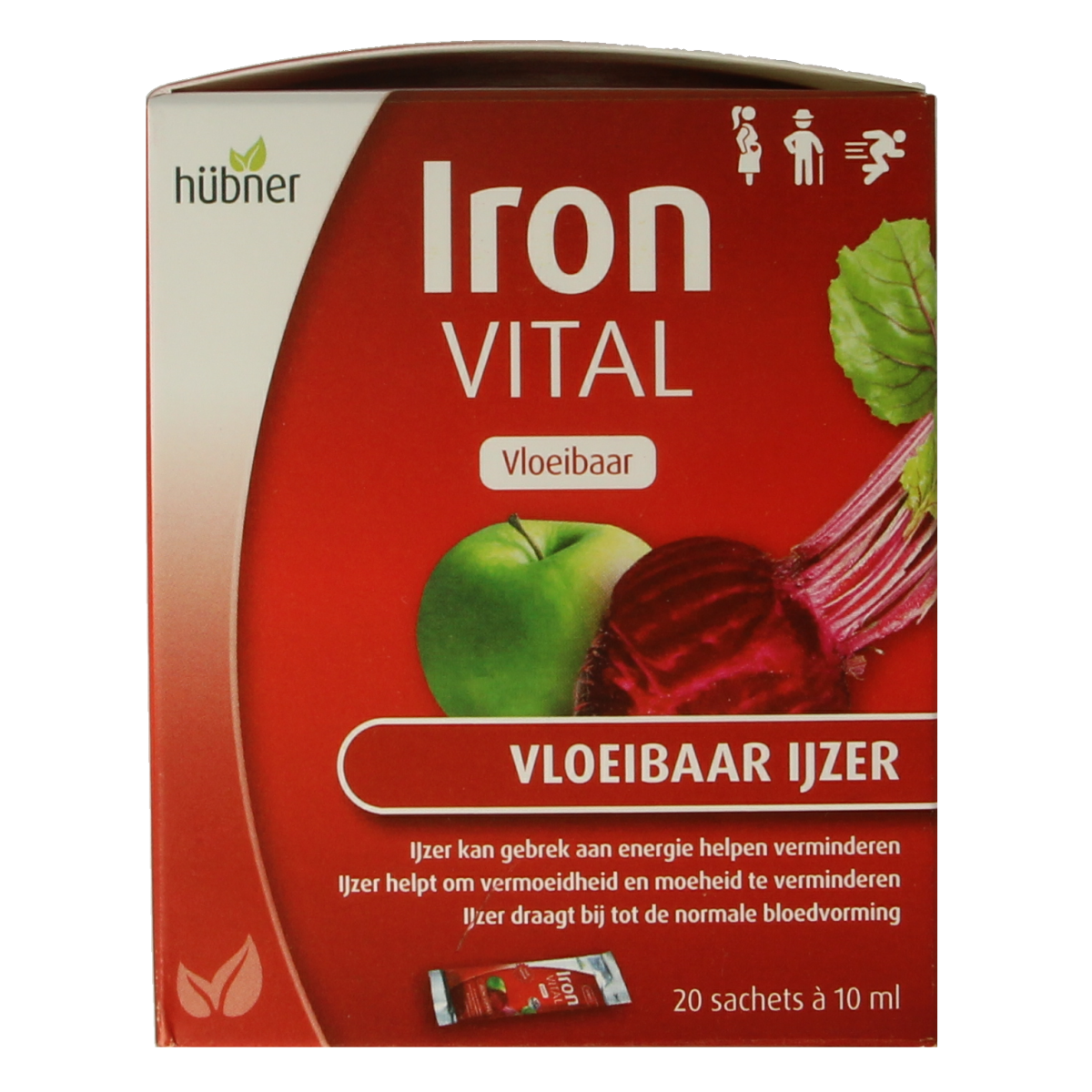 Hubner Iron vital vloeibaar ijzer 20x10ml 20.00 Stuks