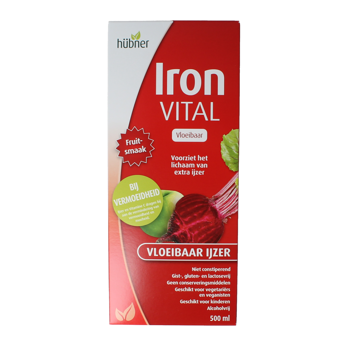 Hubner Iron vital vloeibaar ijzer XL 500.00 Milliliter