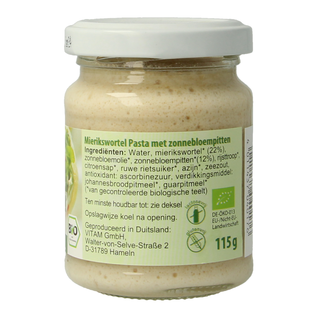 Vitam Mierikswortel pasta bio 115.00 Gram