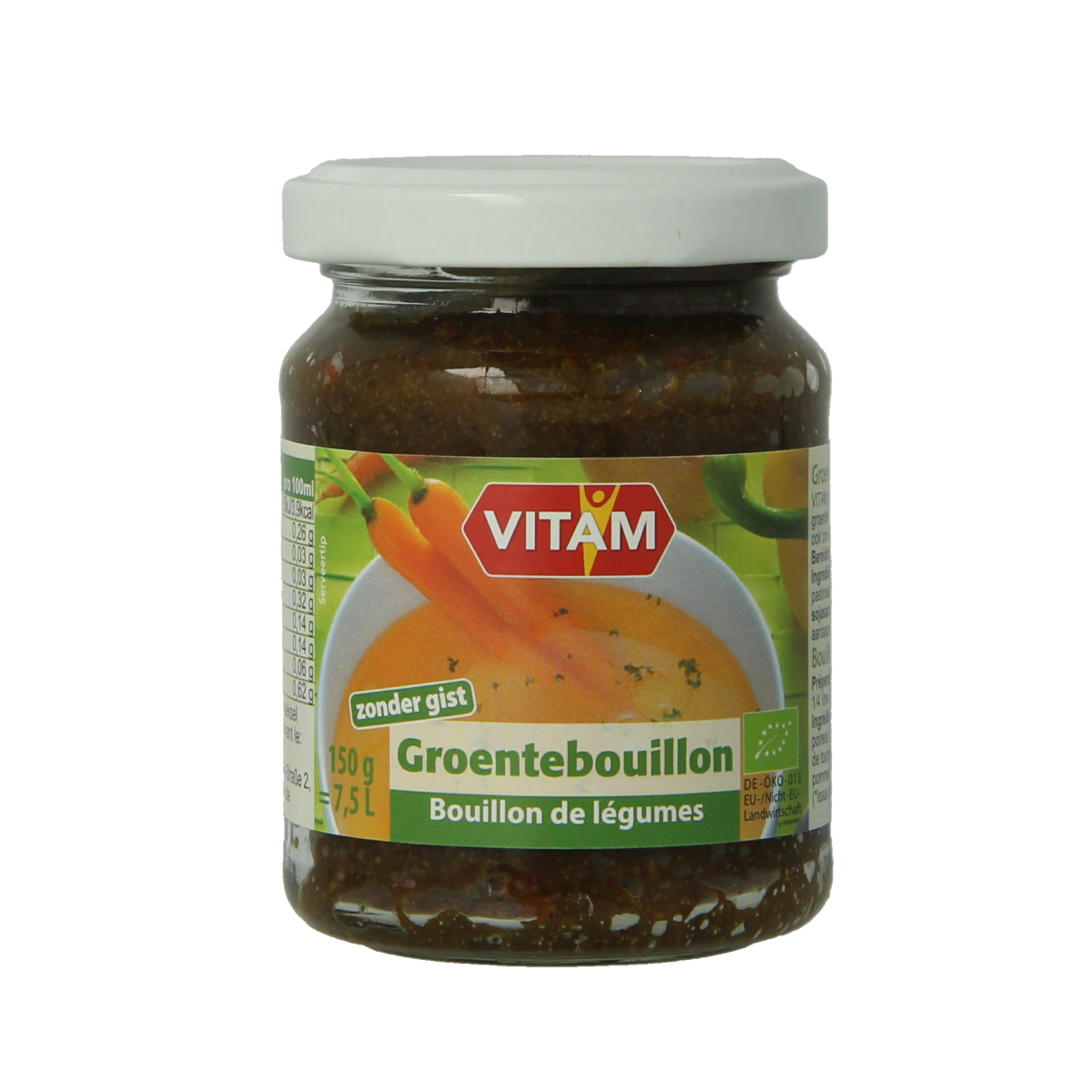 Vitam Groentebouillon zonder gist bio 150.00 Gram