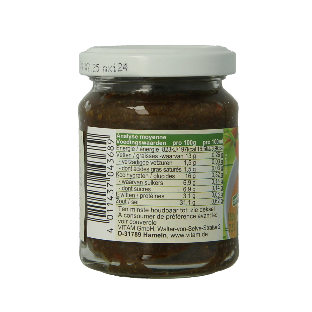 Vitam Groentebouillon zonder gist bio 150.00 Gram