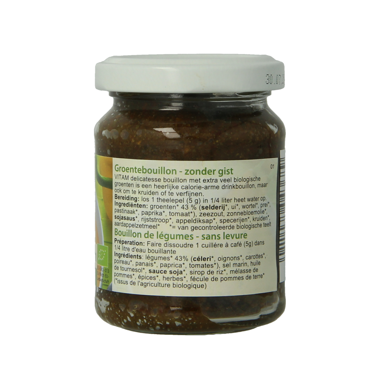 Vitam Groentebouillon zonder gist bio 150.00 Gram