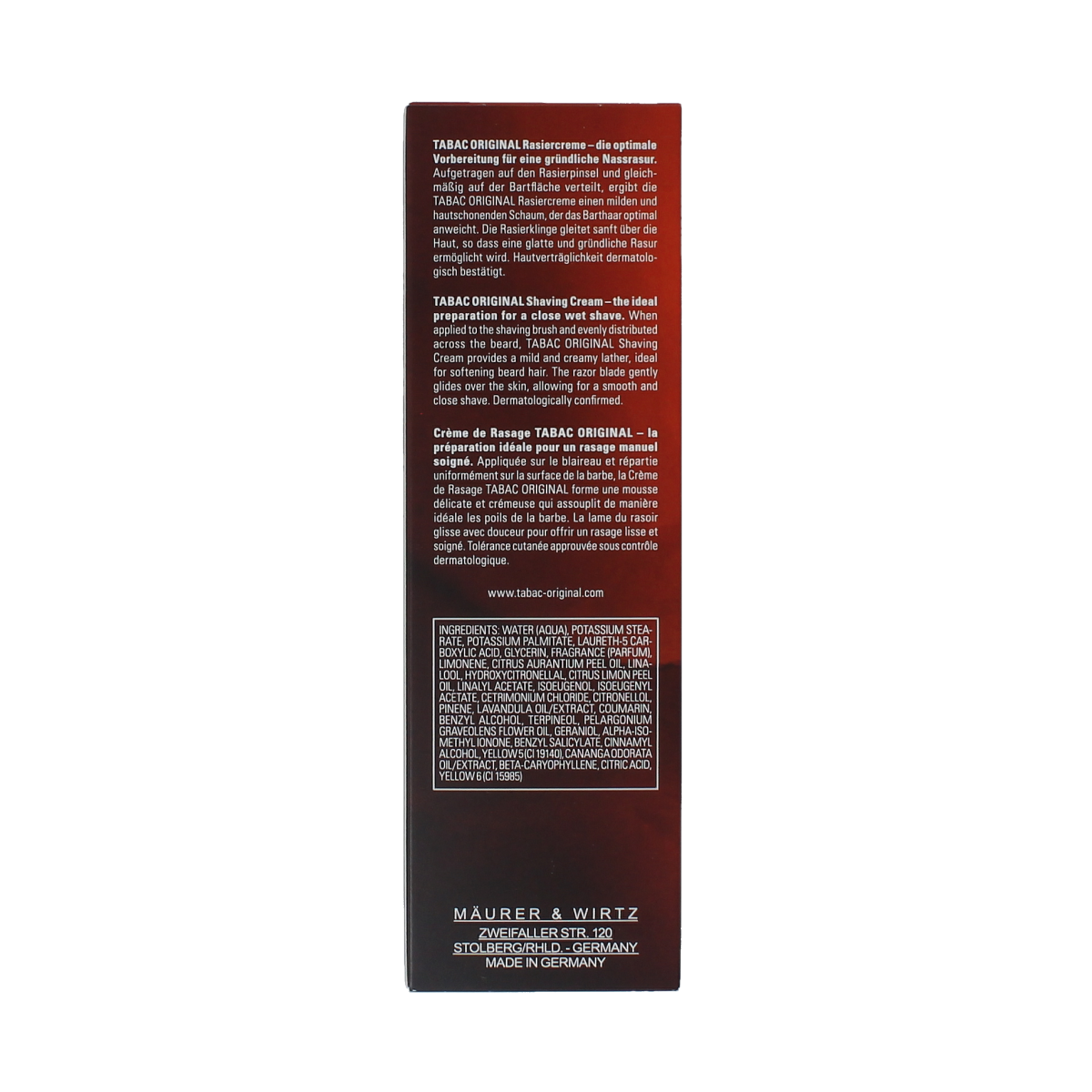Tabac Original shaving cream 100.00 Milliliter