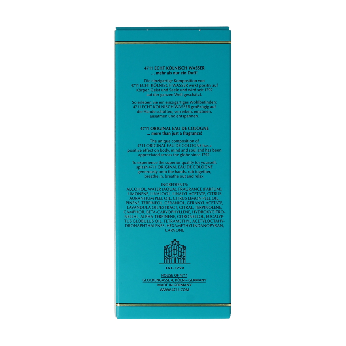 4711 Eau de cologne flacon 50.00 Milliliter