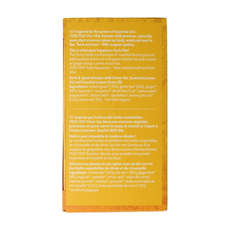 Yogi Tea Tea for the senses pure happiness bio 17 Zakjes