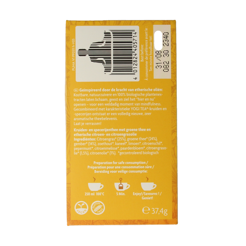 Yogi Tea Tea for the senses pure happiness bio 17 Zakjes