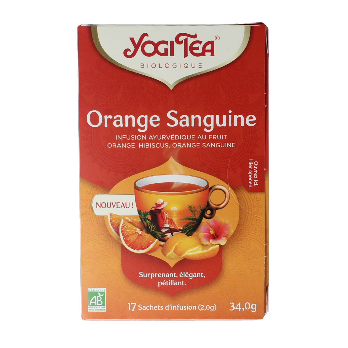 Yogi Tea Tea tangy blood orange bio 17.00 Zakjes