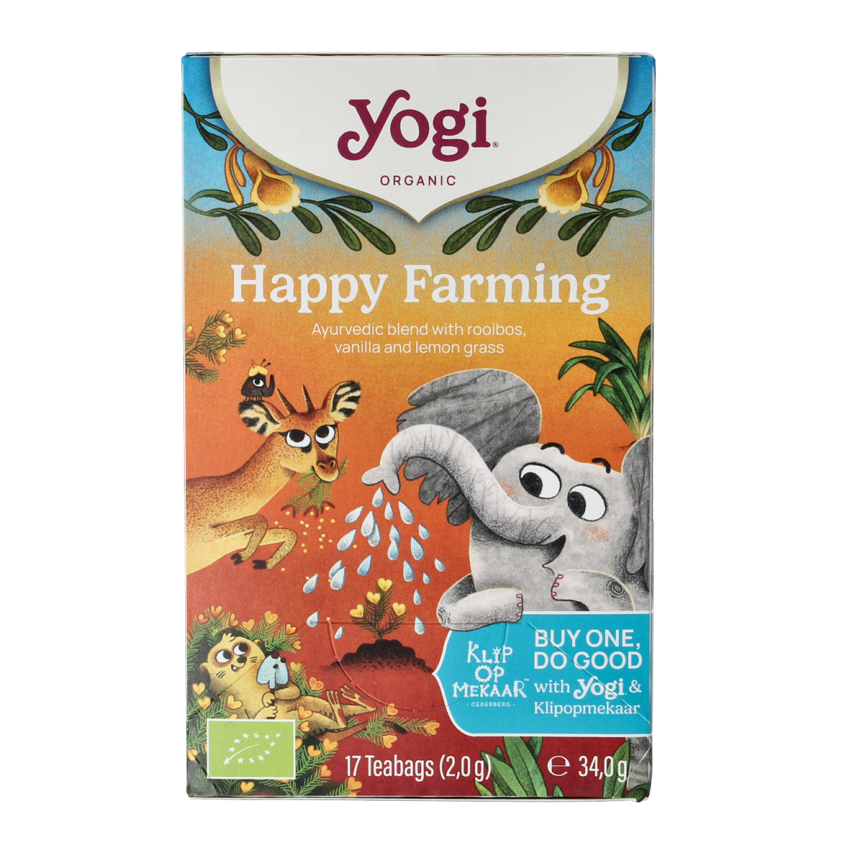 Yogi Tea Happy farming bio 17.00 Zakjes