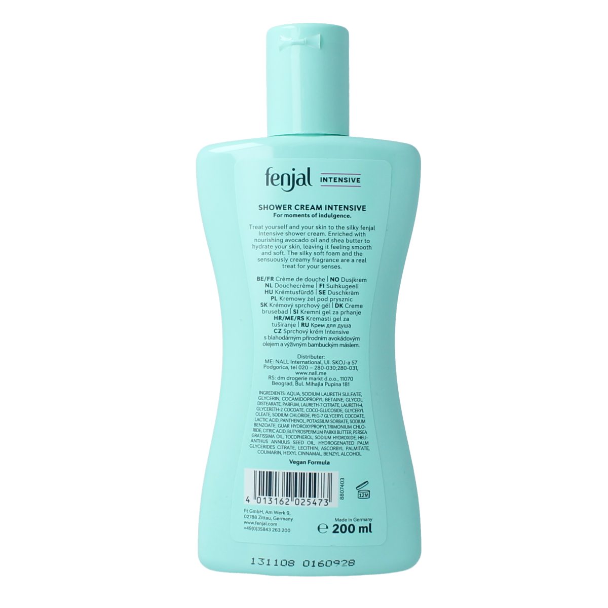 Fenjal Shower creme intensive 200.00 Milliliter