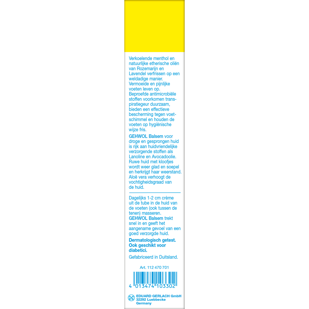 Gehwol Balsem droge gesprongen huid 125.00 Milliliter