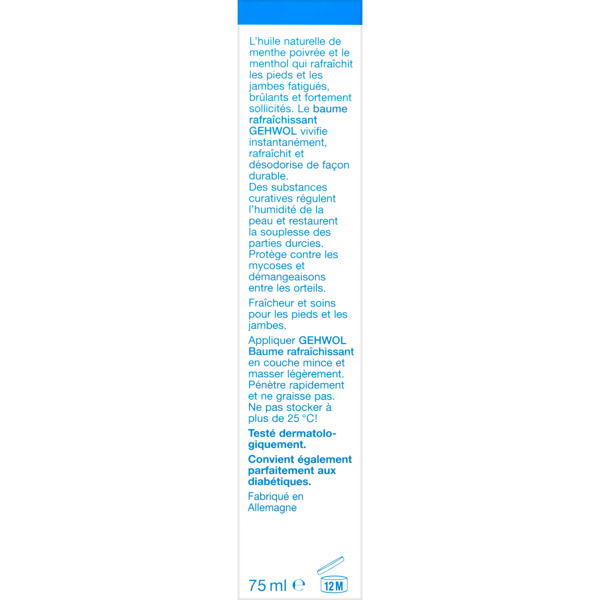 Gehwol Voetfris balsem 75.00 Milliliter