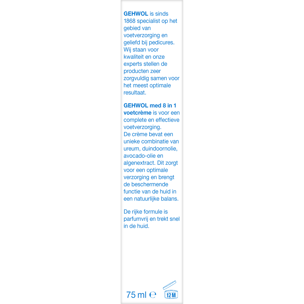 Gehwol 8-in-1 voetcreme 75.00 Milliliter