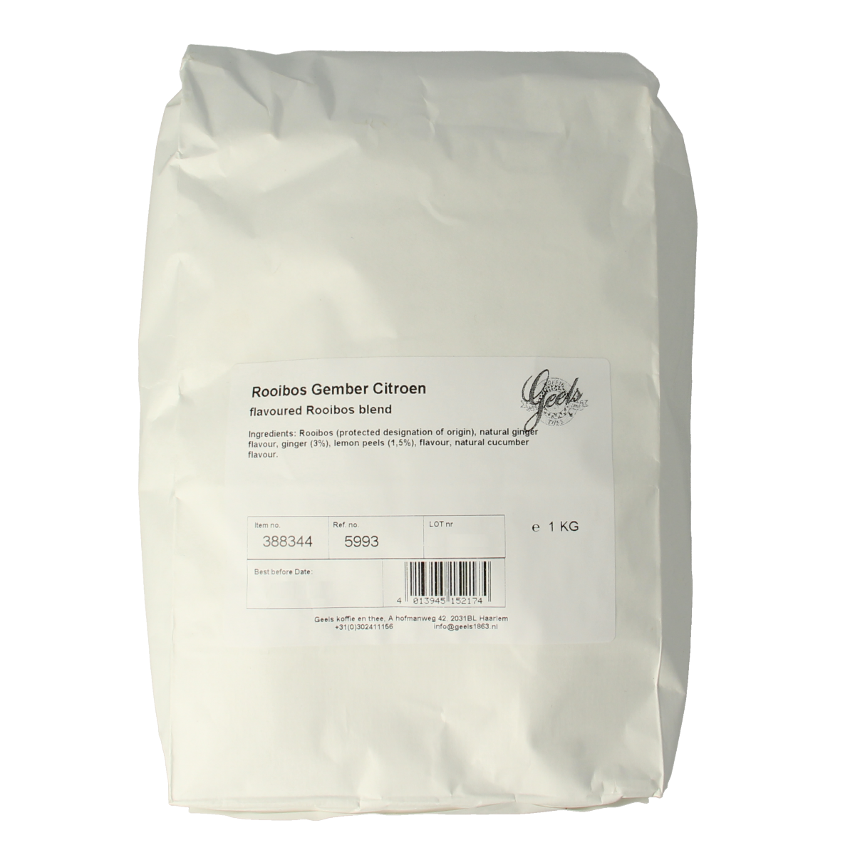 Geels Rooibos gember citroen 1.00 Kilogram