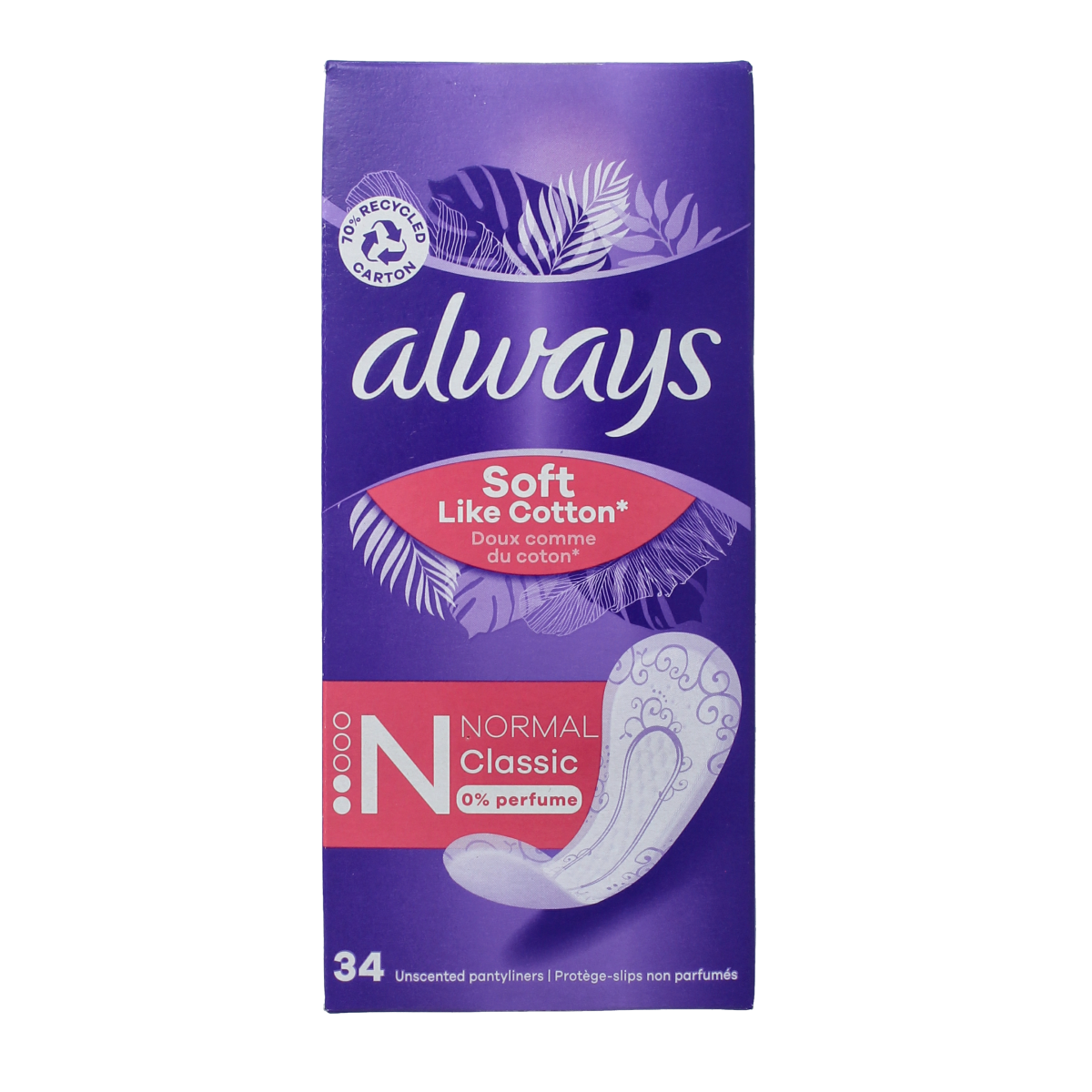 Always Dailies inlegkruisjes normaal 34.00 Stuks