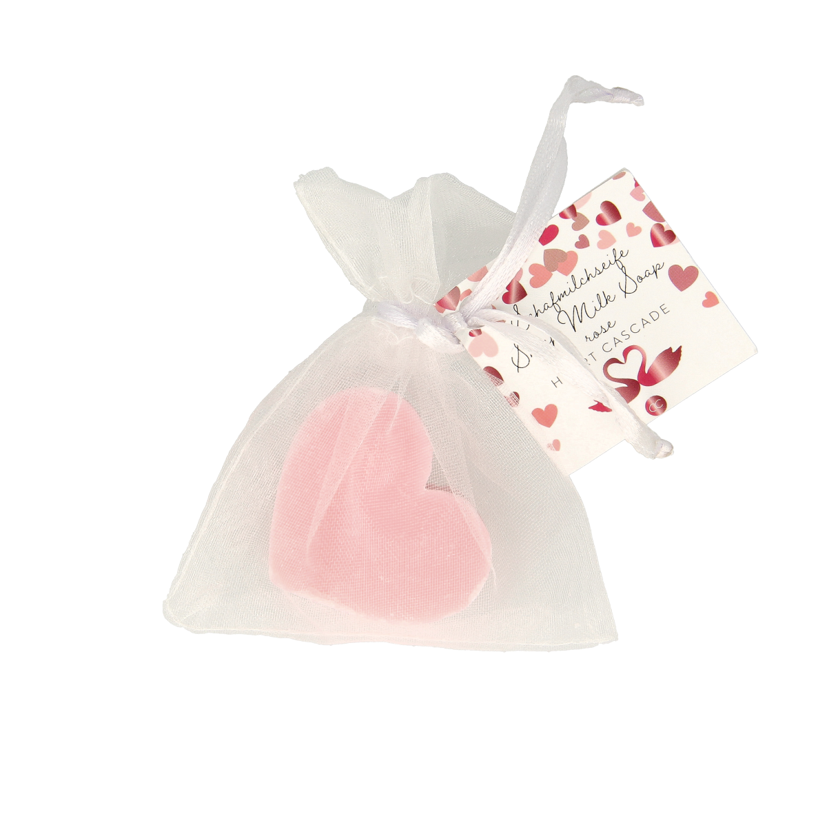 Merkloos Sheep milk soap heart cascade 1.00 Stuks