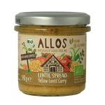 Allos Linzenspread gele curry bio 140.00 Gram
