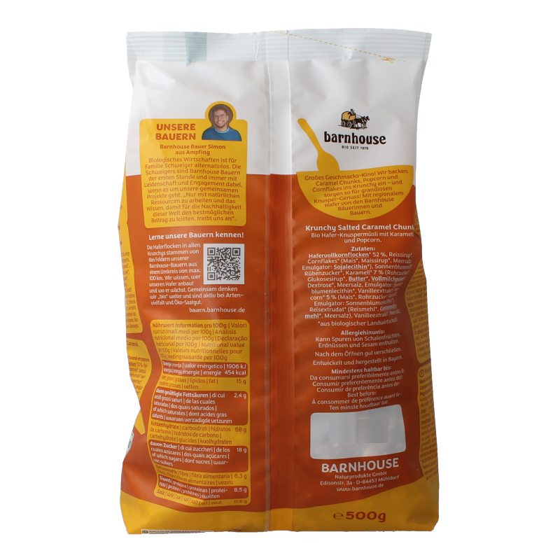 Barnhouse Granola haver karamel bio 500 Gram