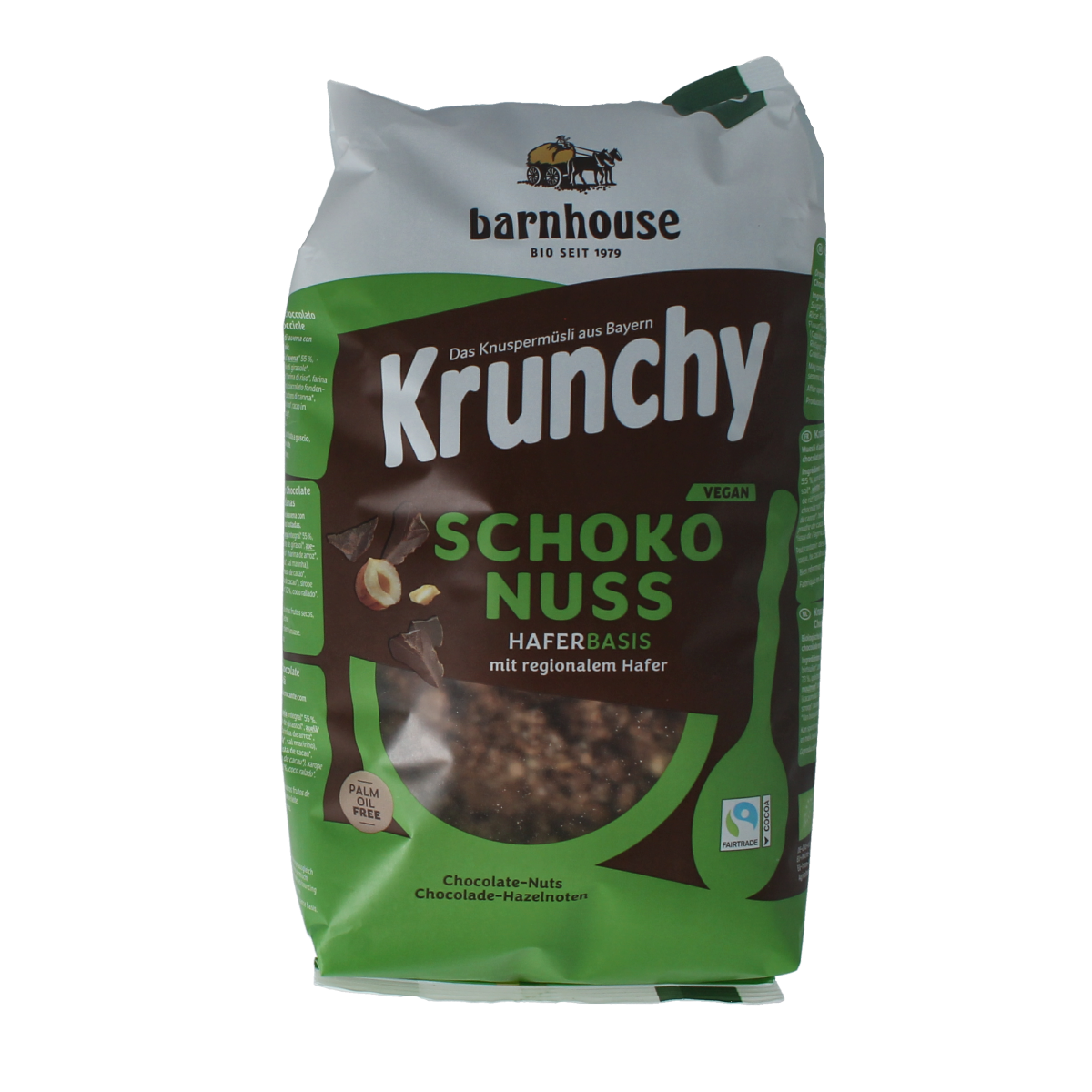 Barnhouse Muesli chocolade hazelnoot bio 750.00 Gram