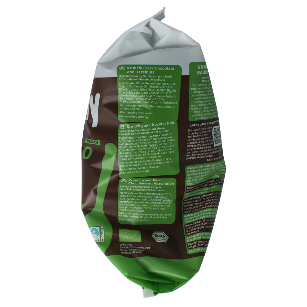 Barnhouse Muesli chocolade hazelnoot bio 750.00 Gram