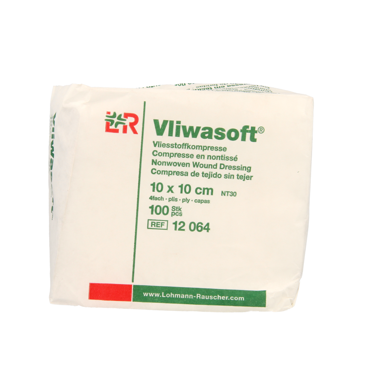 Vliwasoft Vlieskompres 10 x 10cm 4-laags 100.00 Stuks