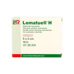 Lomatuell H gaasverband 5cm x 5cm 10.00 Stuks