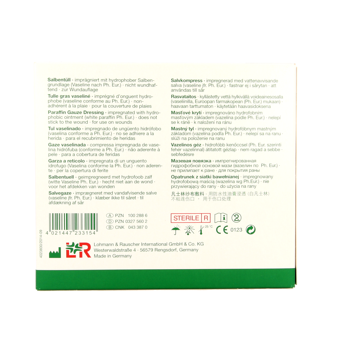 Lomatuell H gaasverband 10cm x 10cm 10.00 Stuks