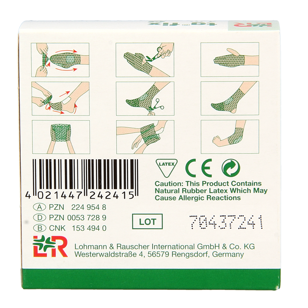 TG Fix netverband B rekbaar 4 meter vinger/hand/voet 1.00 Stuks