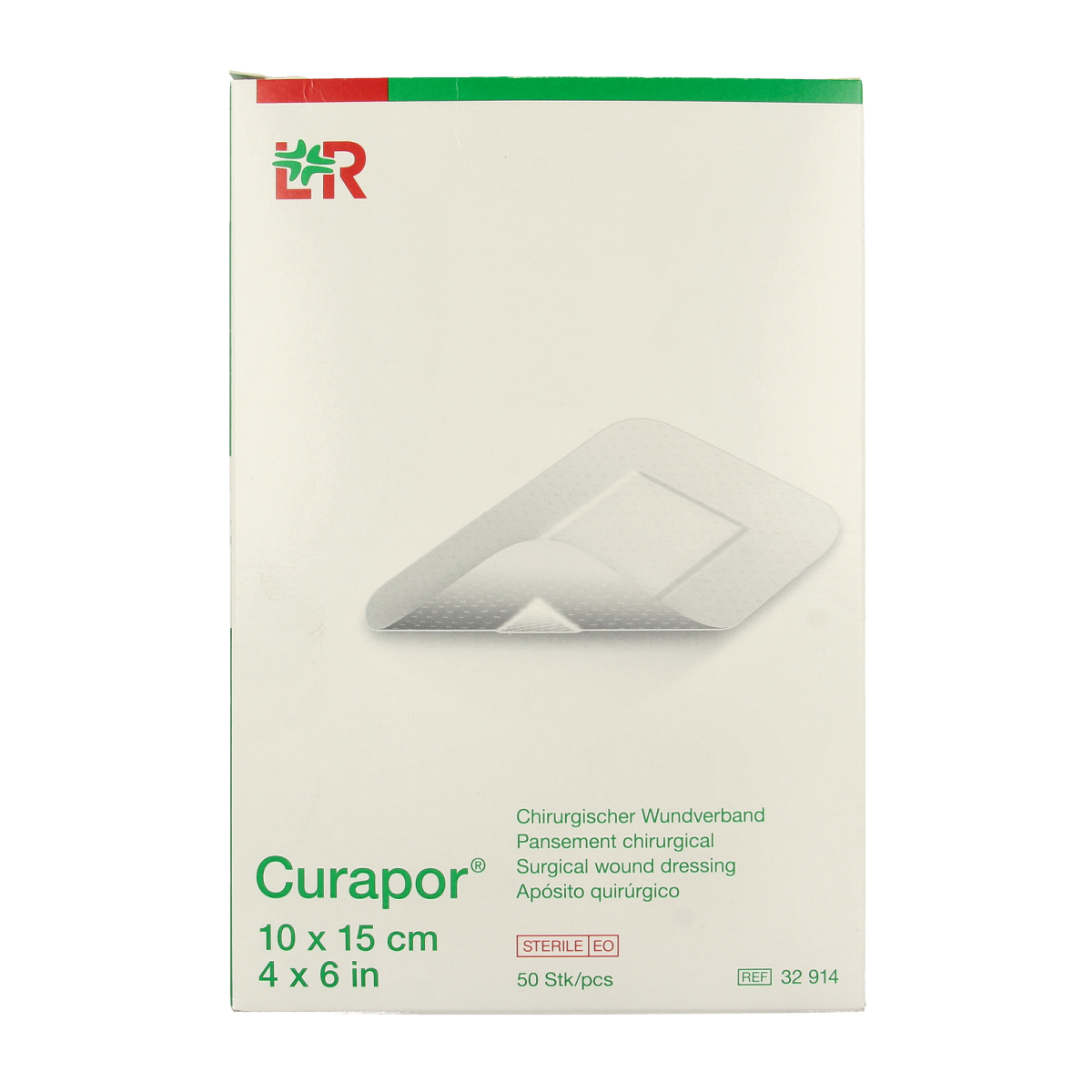 Curapor Wondpleister 10 x 15cm steriel 50.00 Stuks
