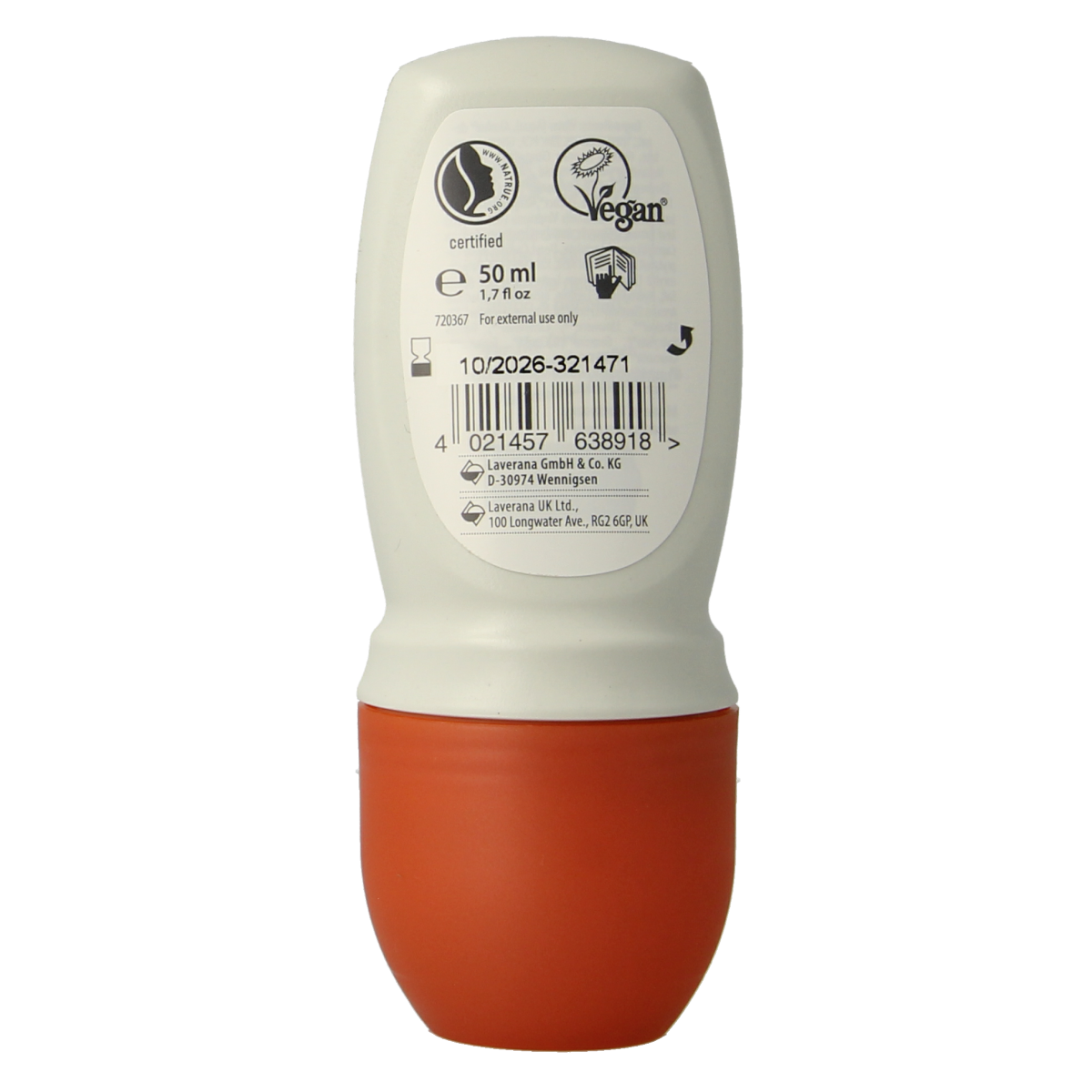 Lavera Deodorant roll-on natural & strong bio 50.00 Milliliter