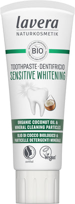 Lavera Tandpasta sensitive whitening bio 75.00 Milliliter