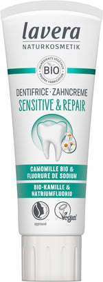 Lavera Tandpasta sensitive & repair bio 75.00 Milliliter