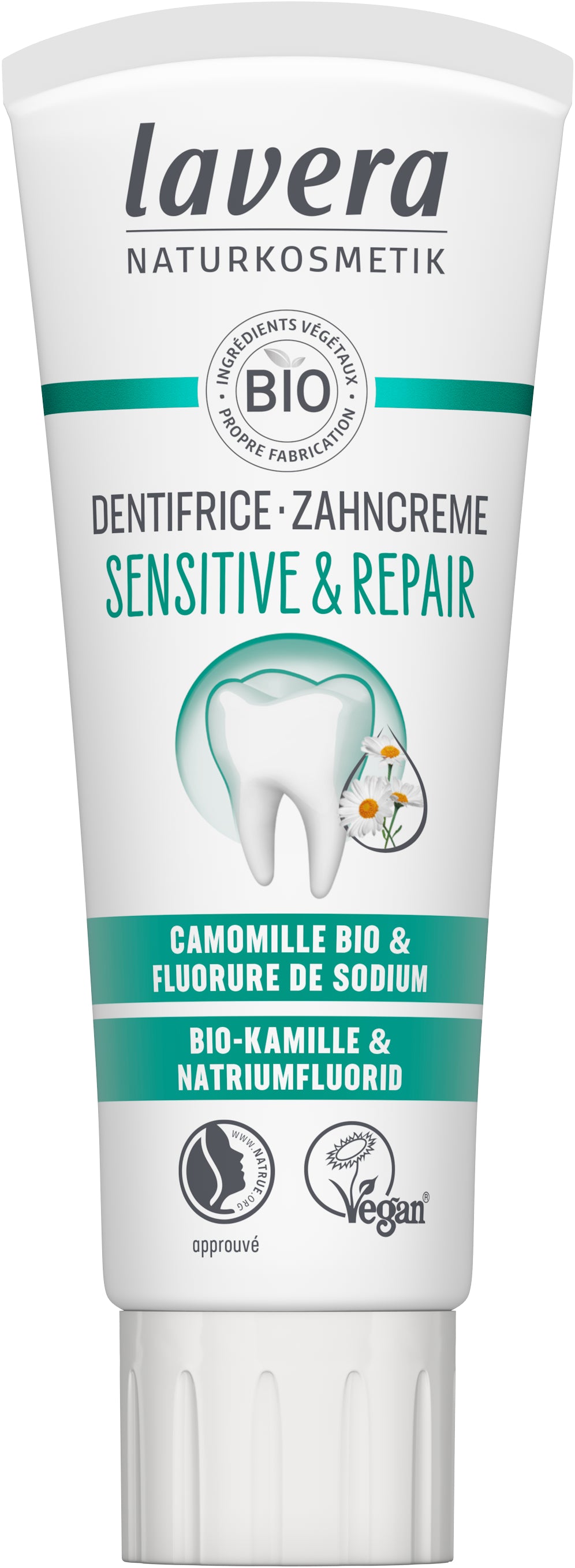 Lavera Tandpasta sensitive & repair bio 75.00 Milliliter