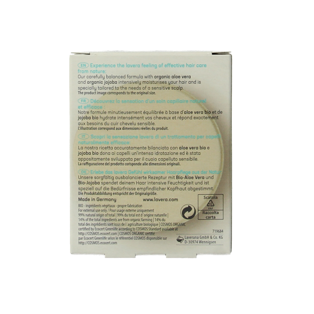 Lavera Shampoobar basis sensitiv moisture & care 50.00 Gram