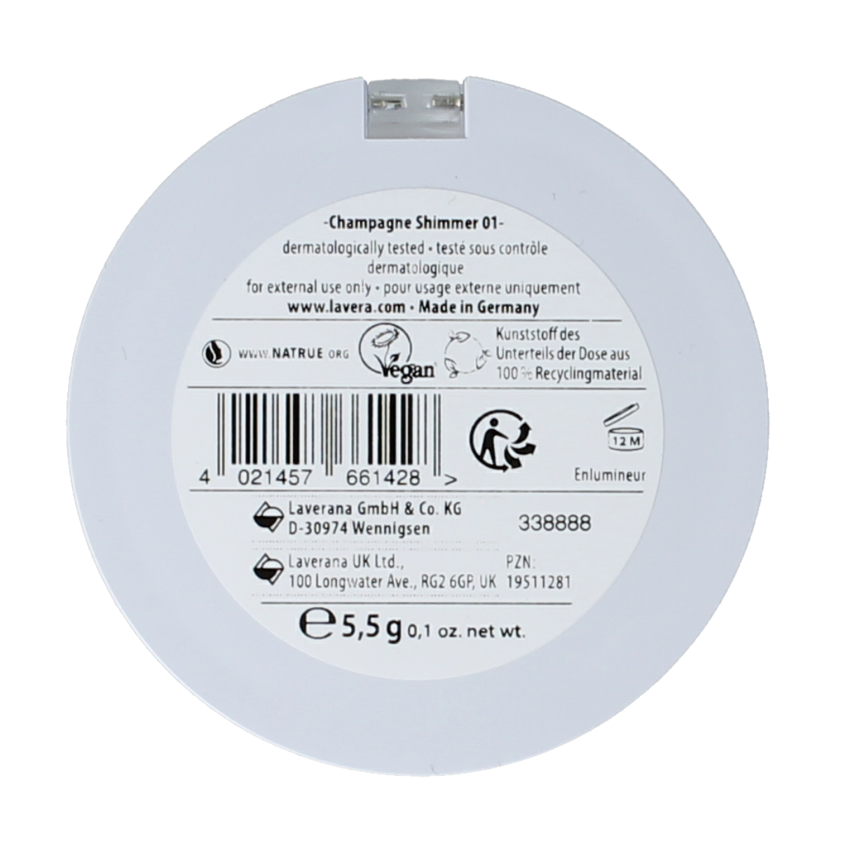 Lavera Highlighter champagne shimmer 01 bio 5.50 Gram