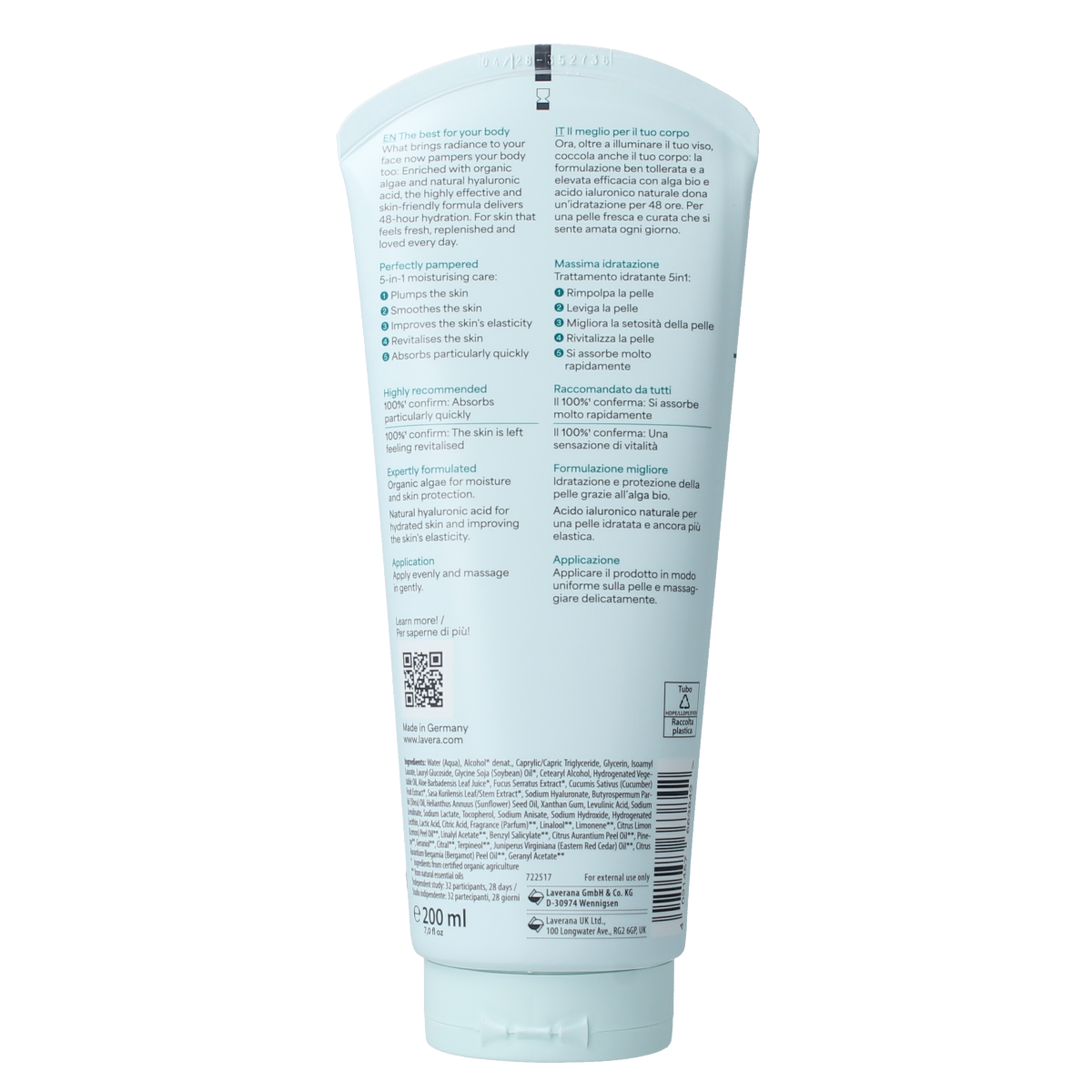 Lavera Bodylotion hydro refresh bio 200.00 Milliliter