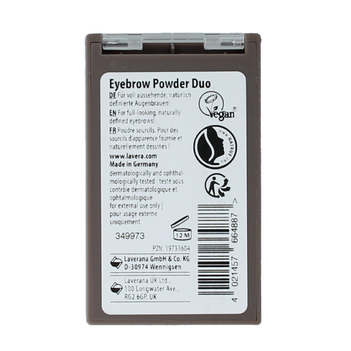 Lavera Eyebrow powder duo bio 1.00 Stuks