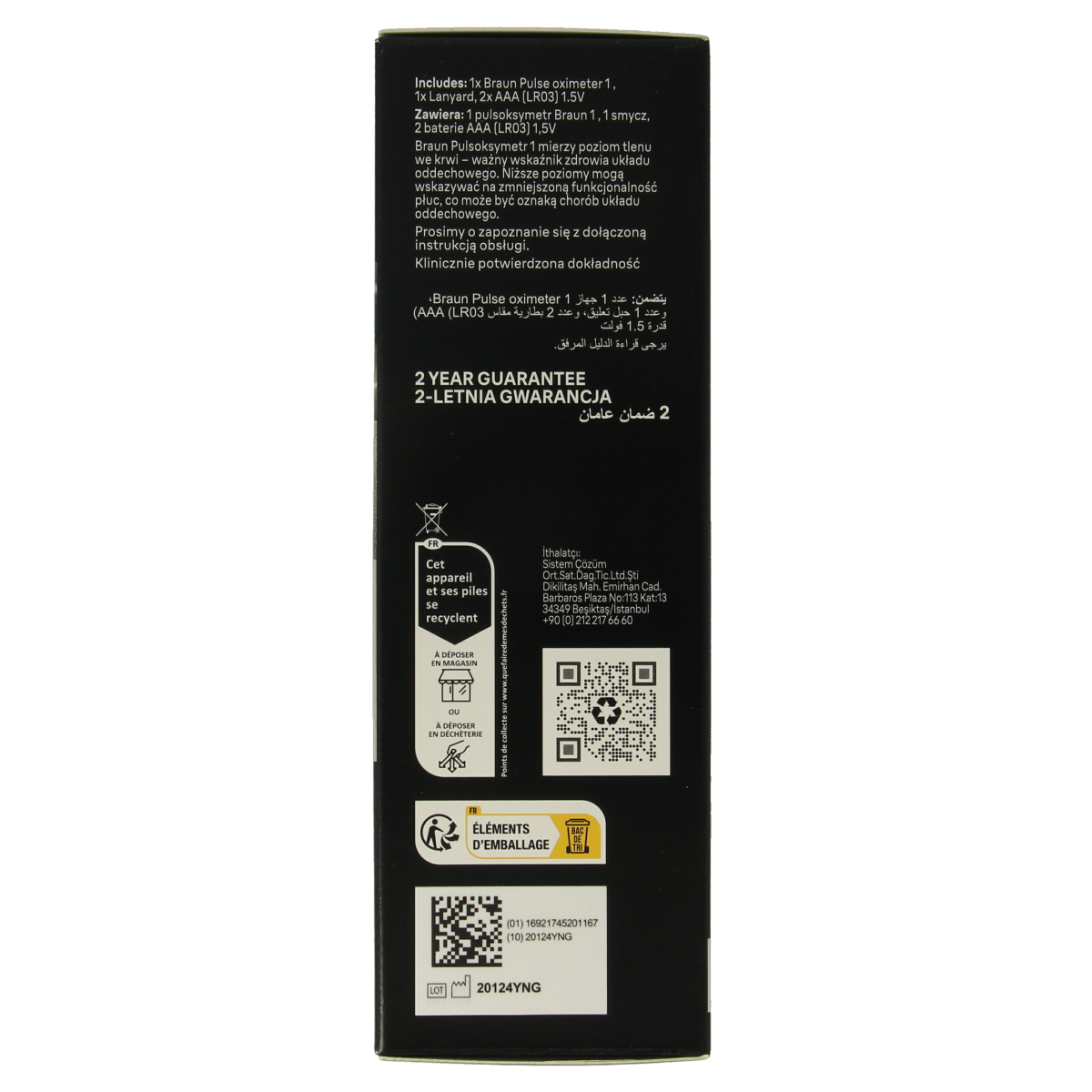 Braun Pulse oximeter 1.00 Stuks