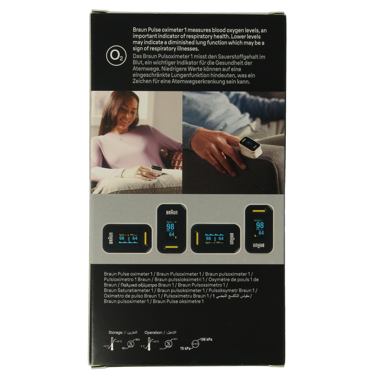 Braun Pulse oximeter 1.00 Stuks