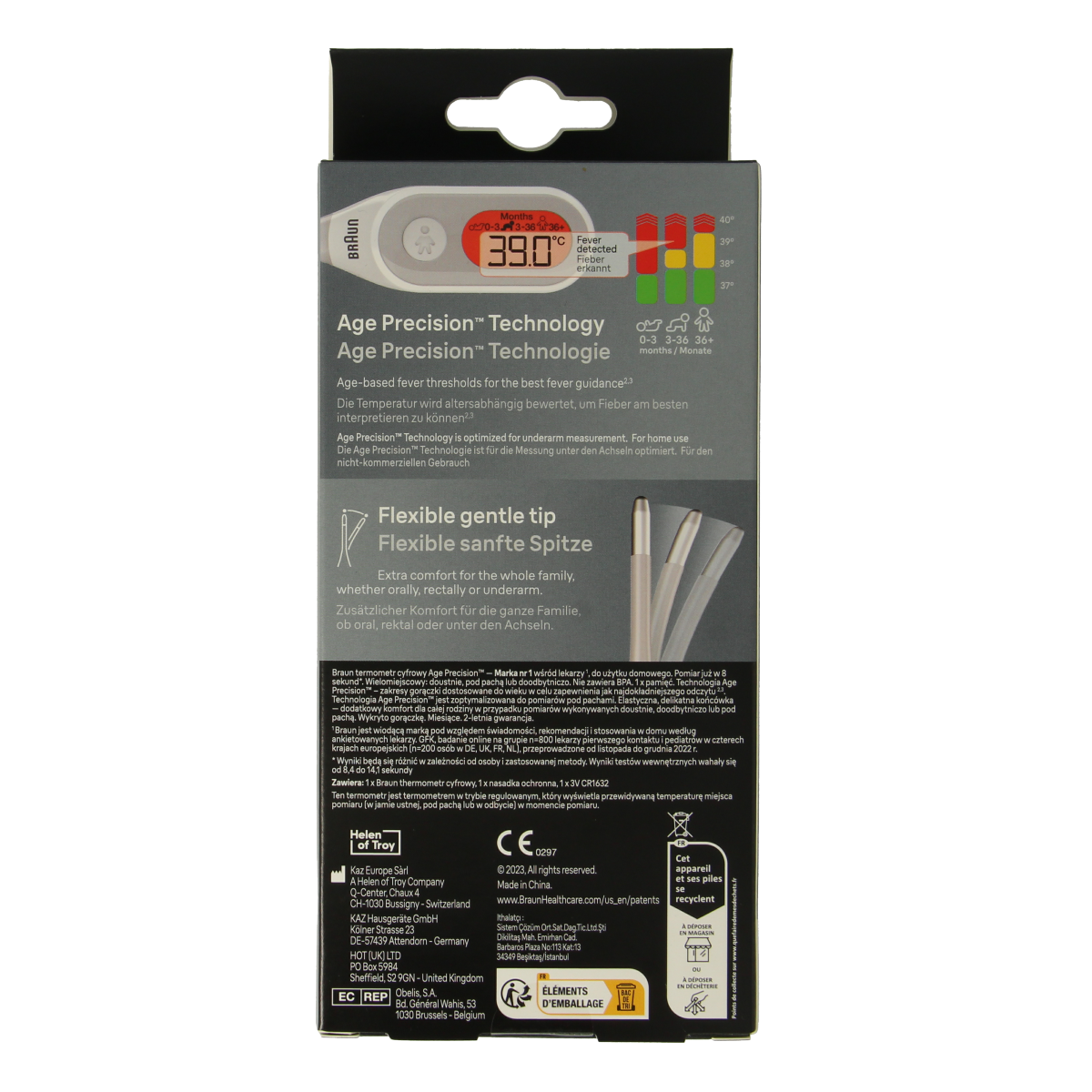 Braun Thermometer digitaal PRT2000 1.00 Stuks