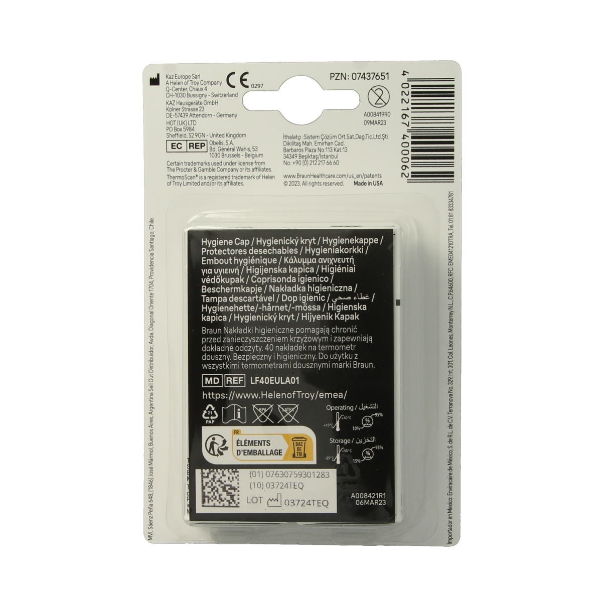 Braun Thermoscan lensfilters LF40 40.00 Stuks