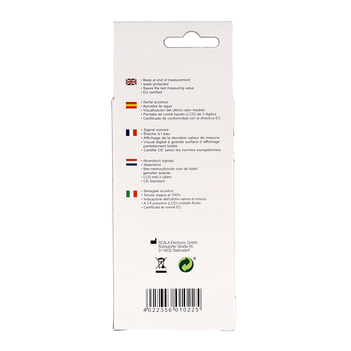 Scala Digitale thermometer 1.00 Stuks