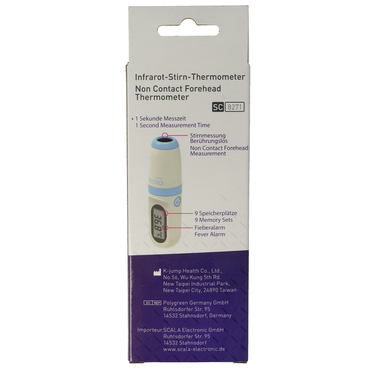 Scala Voorhoofdthermometer SC8721 1.00 Stuks
