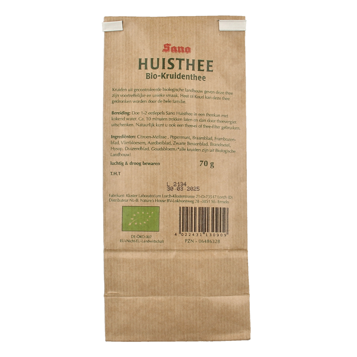 Sano Huisthee bio 70.00 Gram