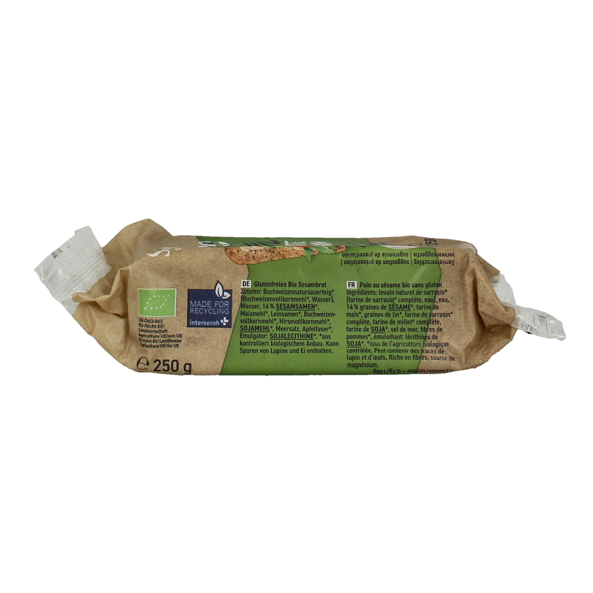 Schnitzer Sesambrood glutenvrij bio 250.00 Gram